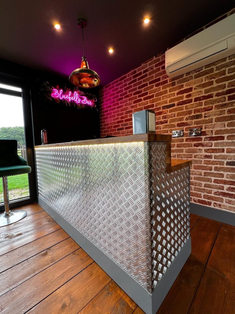 Garden Bar with Lutron lighting controls